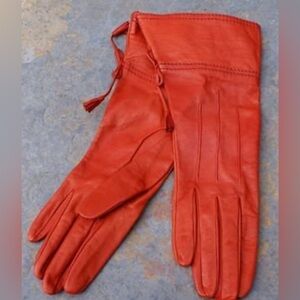 Vintage YSL leather gloves